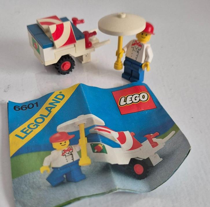Vintage lego. 6601. Ice Cream Cart / IJsverkoper met kar., Kinderen en Baby's, Speelgoed | Duplo en Lego, Gebruikt, Lego, Complete set