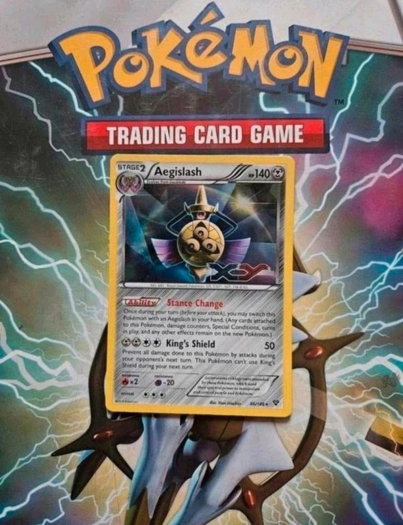 Aegislash 86/146 XY prerelease holo promo pokemon kaart nm, Hobby en Vrije tijd, Verzamelkaartspellen | Pokémon, Ophalen of Verzenden