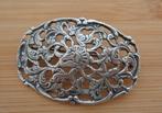 zilveren mooie antieke bloemen broche [151], Sieraden, Tassen en Uiterlijk, Broches, Minder dan 4 cm, Zo goed als nieuw, Zilver