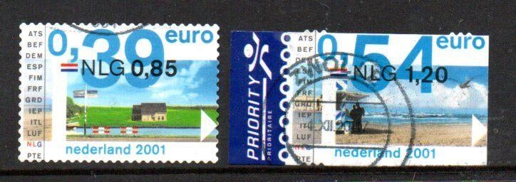 ‹(•¿•)› nl # j0830 eurozegels 2001, Postzegels en Munten, Postzegels | Nederland, Ophalen of Verzenden, Na 1940, Gestempeld