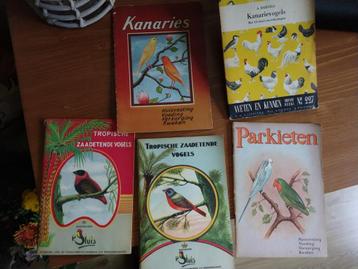 oude kleurrijke vogelboekjes van 1958 en 1959