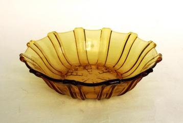 Vintage Art-Deco Stolzle Tsjechische glazen schaal uit de 30 beschikbaar voor biedingen