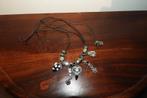 Otazu mooie knoop ketting hangers stenen zilver zwart, Sieraden, Tassen en Uiterlijk, Kettingen, Overige materialen, Verzenden