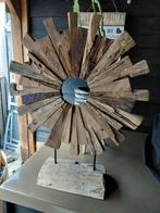 Houten Decoratie - Handgemaakt Kunstobject, Ophalen, Gebruikt