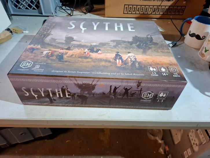 Scythe Bordspel - Strategie en Avontuur!, Hobby en Vrije tijd, Gezelschapsspellen | Bordspellen, Zo goed als nieuw, Een of twee spelers