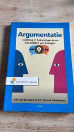 F.H. van Eemeren - Argumentatie 5e druk, Sociale wetenschap, Ophalen of Verzenden, Zo goed als nieuw, F.H. van Eemeren; A.F. Snoeck-Henkemans