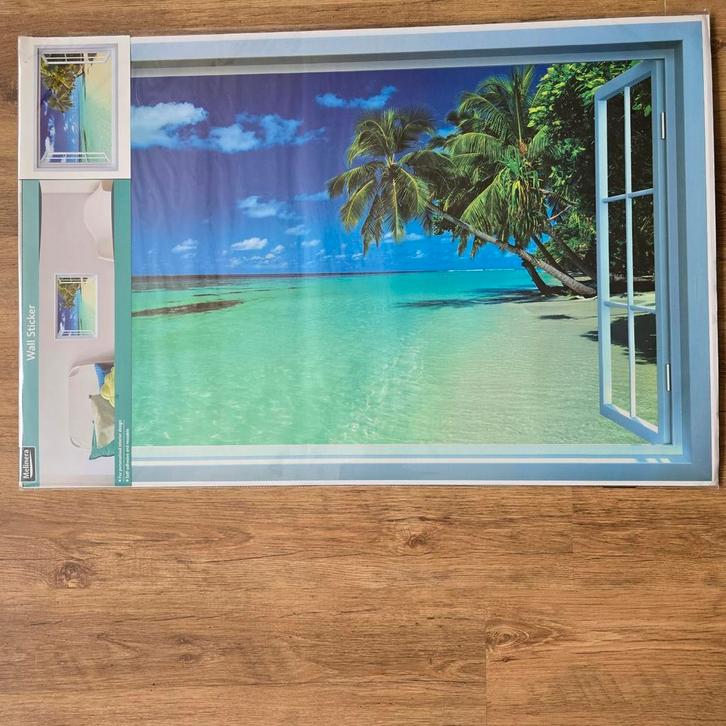 Wandsticker - Tropisch Paradijs, Huis en Inrichting, Woonaccessoires | Wanddecoraties, Nieuw, Ophalen