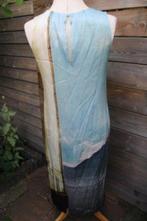 Jurk aqua/ geel Marccain mt S/M Vaste prijs, Blauw, Ophalen of Verzenden, Zo goed als nieuw, Maat 36 (S)