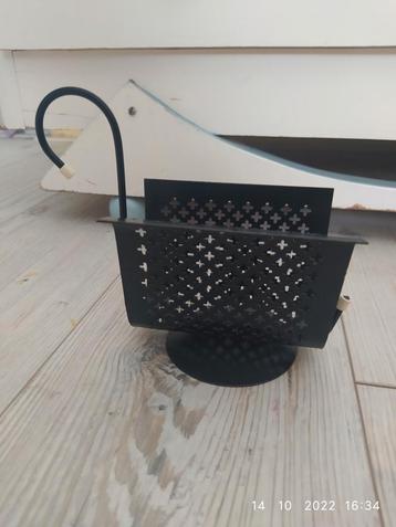 Vintage pilastro zwart metaal brieven houder fifties beschikbaar voor biedingen