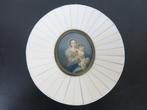 Miniatuur schilderij Avorio lijst D.M. 19e eeuw, Ophalen of Verzenden