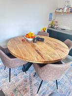 Mangohouten eettafel met stoelen, Huis en Inrichting, Tafels | Eettafels, Ophalen