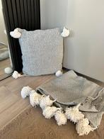 Marokkaanse kussen en plaid set, Ophalen of Verzenden, Nieuw, Wit, Vierkant