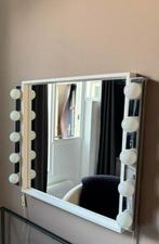 Ikea spiegel met Ikea lampen 2x, Minder dan 50 cm, Ophalen of Verzenden, Zo goed als nieuw, Minder dan 100 cm