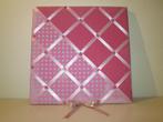 Roze memobord, Ophalen of Verzenden, Gebruikt, Wanddecoratie