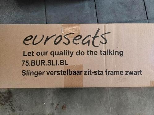 Euroseats slinger verstelbaar zit-sta frame zwart NIEUW, Huis en Inrichting, Bureaus, Nieuw, Stabureau, In hoogte verstelbaar