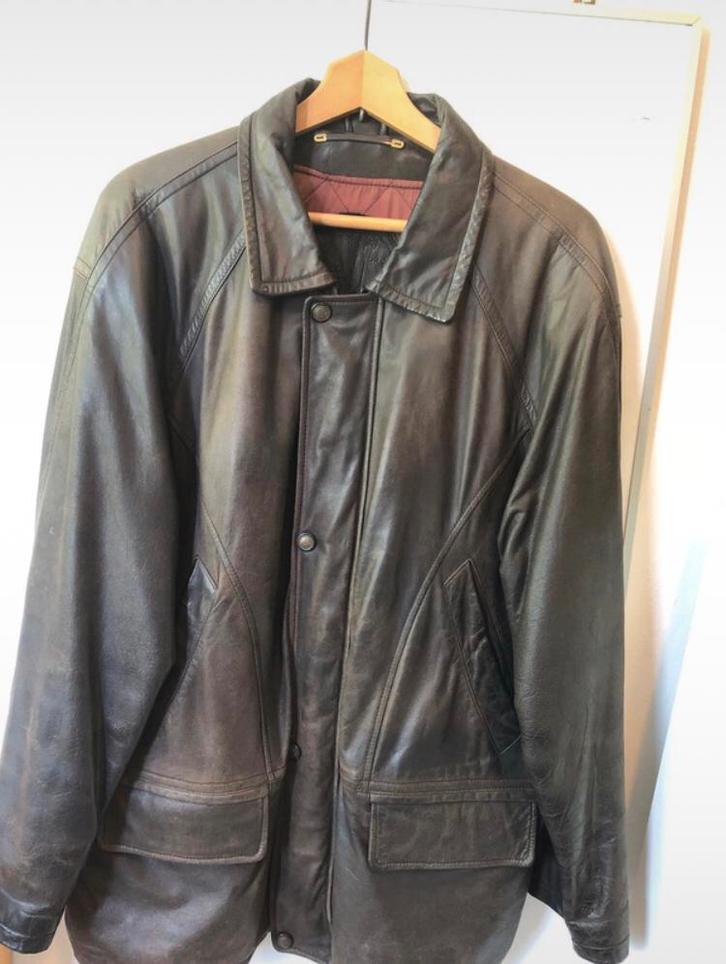 Vintage leren winterjas – maat L – Vincistar USA, Kleding | Heren, Jassen | Winter, Gedragen, Maat 52/54 (L), Bruin, Ophalen of Verzenden
