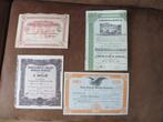 4 aandelen mijnbouw Belgisch Congo, Colorado, Afrika goud, Ophalen of Verzenden, 1920 tot 1950, Aandeel