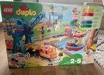 Uitgebreide treinset Duplo met brug en spoorwegovergang, Ophalen of Verzenden, Gebruikt, Complete set, Duplo