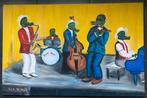 Jazz band schilderij, Antiek en Kunst, Kunst | Schilderijen | Modern, Ophalen of Verzenden