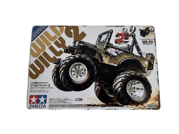 Tamiya Boxart metalen bord 20x30cm Wild Willy 2 nieuw beschikbaar voor biedingen