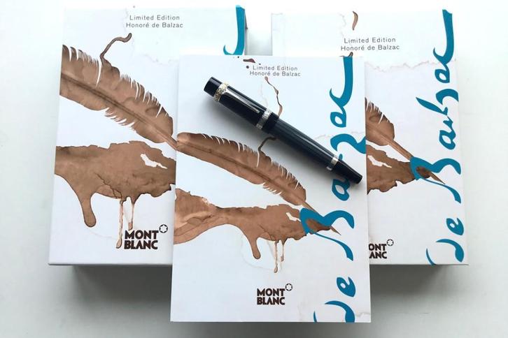 Montblanc Vulpen Writers Edition 2013 Honoré de Balzac (M), Verzamelen, Pennenverzamelingen, Zo goed als nieuw, Vulpen, Mont Blanc