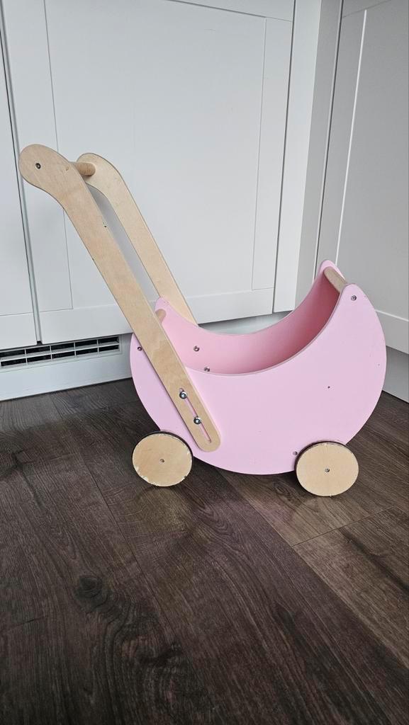 Hema poppenwagen, Kinderen en Baby's, Speelgoed | Houten speelgoed, Gebruikt, Duw- of Trekspeelgoed, Ophalen