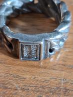 Zilveren buddha to buddha ring., Sieraden, Tassen en Uiterlijk, Ringen, 19 tot 20, Ophalen of Verzenden, Zo goed als nieuw, X