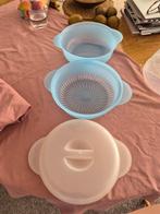 Magnetron schaal en deksel., Ophalen of Verzenden, Nieuw, Blauw, Schaal