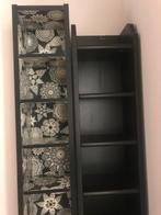 Ikea Billy CD Kast met Bloempatroon - 2 Stuks, Ophalen, Met plank(en), Minder dan 50 cm, Gebruikt
