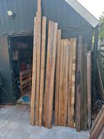 houten palen, 7x7 of iets groter,, Tuin en Terras, Palen, Balken en Planken, Ophalen, Gebruikt, Palen, Hardhout