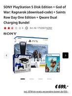 PlayStation 5 Disk Edition + Games Bundel, Spelcomputers en Games, Ophalen of Verzenden, Zo goed als nieuw, Playstation 5