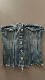 Denim top Zara, Kleding | Dames, Tops, Zara, Blauw, Zonder mouw, Ophalen of Verzenden