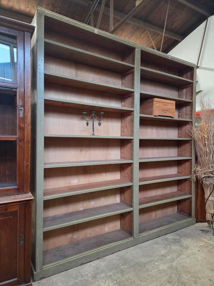 Prachtige oude bibliotheekkast / boekenkast / wandkast, Antiek en Kunst, Antiek | Meubels | Kasten, Ophalen