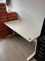 Gispen Zit Sta Bureau Wit 160x80, Huis en Inrichting, Bureaus, Ophalen, In hoogte verstelbaar, Gebruikt, Stabureau