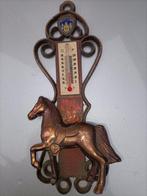 Paarden Thermometer. Antiek Vintage retro. Zeer goede staat, Ophalen, Zo goed als nieuw, Barometer
