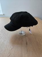 Zwarte bouclé schipperspet - nieuw met tags - maat 57, 56 of 57 cm (M, 7 of 7⅛ inch), Veritas, Verzenden, Nieuw