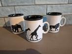 Jungle Mokken Just Mugs England -Leeuw Olifant Giraffe, Huis en Inrichting, Keuken | Servies, Gebruikt, Ophalen of Verzenden, Overige stijlen