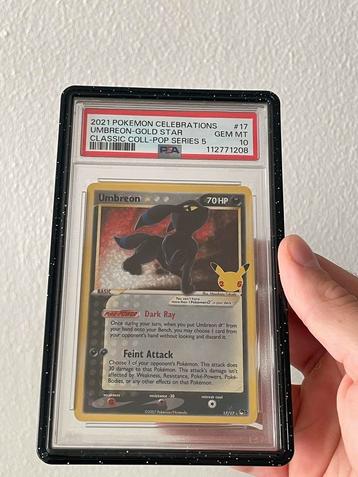 Umbreon Gold Star 17/17 PSA 10 - Pokémon Celebrations beschikbaar voor biedingen