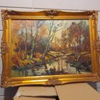 Schilderij boslandschap, Antiek en Kunst, Ophalen of Verzenden