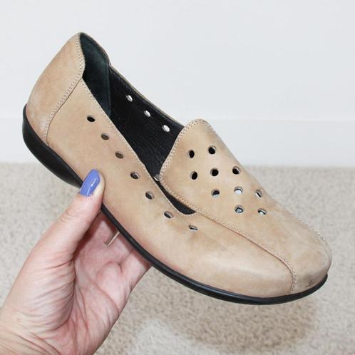 Mooie Leren Ladysko Schoenen - 31 (Maat 38) € 45,-, Kleding | Dames, Schoenen, Zo goed als nieuw, Overige typen, Beige, Ophalen of Verzenden