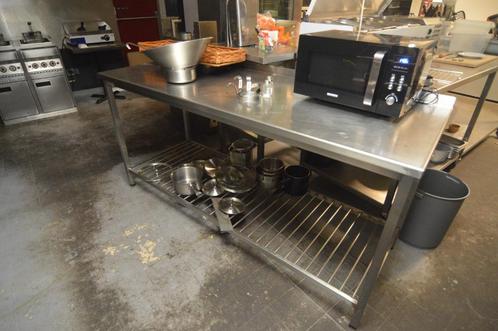 Professionele horeca werkbank 1.90 m, Huis en Inrichting, Keuken | Keukenbenodigdheden, Gebruikt, Ophalen