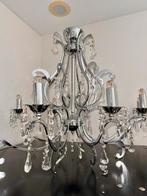 Elegante Kroonluchter met Kristallen, Huis en Inrichting, Lampen | Kroonluchters, Ophalen, Zo goed als nieuw, Metaal