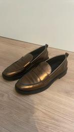 Bronskleurige loafers van Manfield, Verzenden, Zo goed als nieuw, Instappers