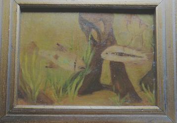 g dijsselhoff vissen olie op karton beschikbaar voor biedingen