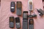 Nokia en Samsung dumbphones met laders, Gebruikt, Zwart, Fysiek toetsenbord, Ophalen of Verzenden