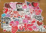 Love hartjes, valentijn liefde stickers, Verzenden, Nieuw, Meerdere stickers