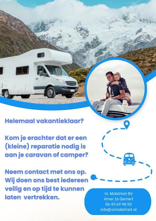 carvan/camper reparatie in/opbouw van accessoires, Diensten en Vakmensen, Reparatie en Onderhoud | Caravans en Campers, Carrosserie