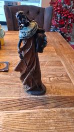 Bronzen beeld van een Afrikaanse vrouw, Antiek en Kunst, Ophalen of Verzenden