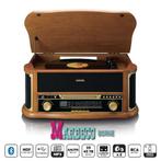 Retro platenspeler, AM/FM Radio, USB, BT, CD, Cassette, Hout, Lenco, Nieuw, Info@marbeco.nl, Radio