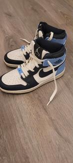 Nike Air Jordan 1 Mid - Blauw/Wit, Blauw, Nike, Ophalen of Verzenden, Sneakers of Gympen
